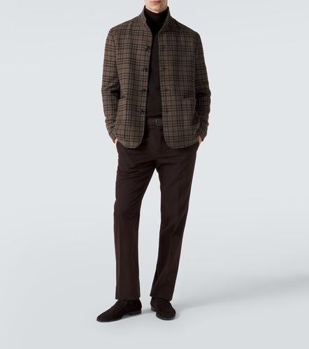 Pantaloni slim in cotone e cashmere - Zegna - Modalova