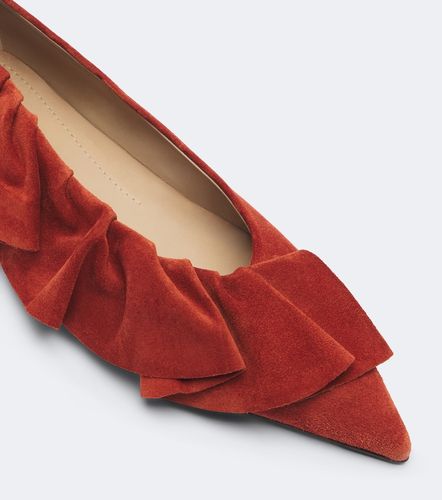 JW Anderson Ruffled suede flats - JW Anderson - Modalova