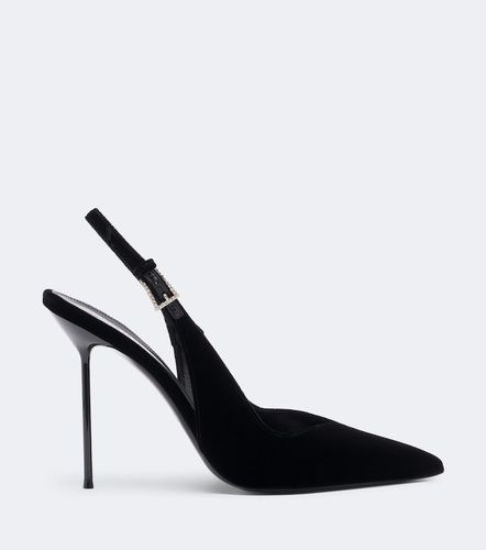 Pumps slingback Lidia in velluto - Paris Texas - Modalova