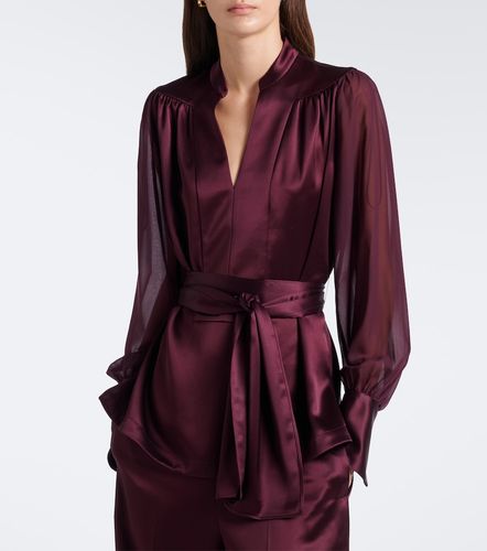 Paula satin and chiffon blouse - Joseph - Modalova