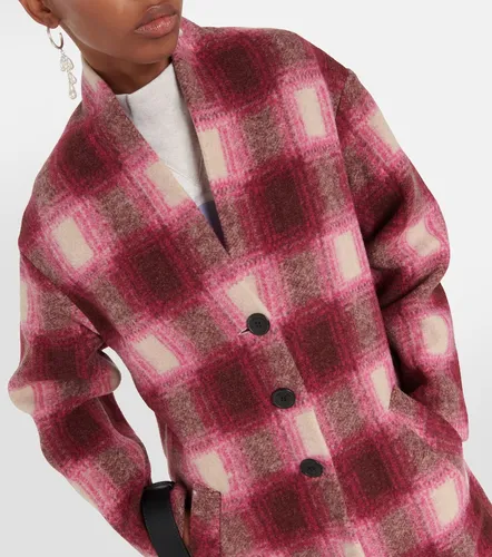 Gabriel checked wool-blend coat - Marant Etoile - Modalova