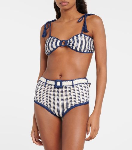 Slip bikini a vita alta in cotone crochet - Anna Kosturova - Modalova