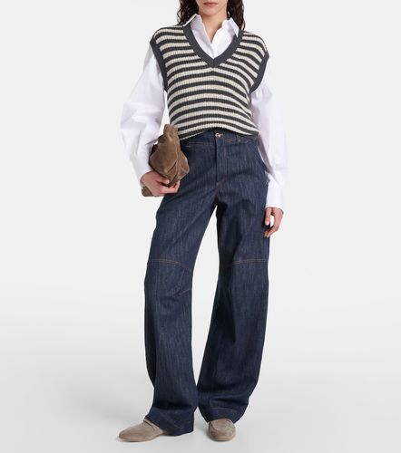 Jeans a gamba larga e vita alta - Brunello Cucinelli - Modalova