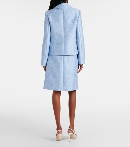 Giacca in misto cotone e seta jacquard - Dolce&Gabbana - Modalova