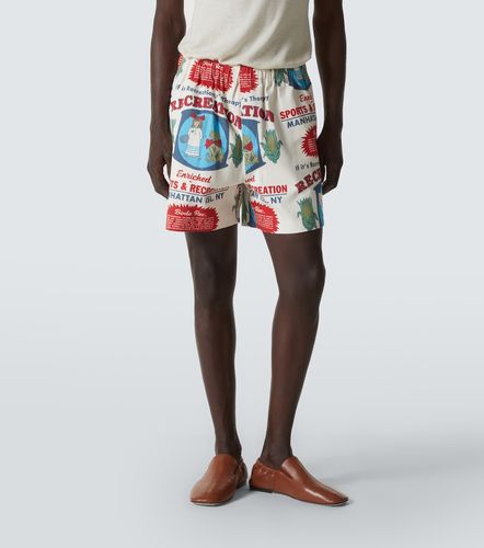 Shorts con estampado de algodón - Bode - Modalova