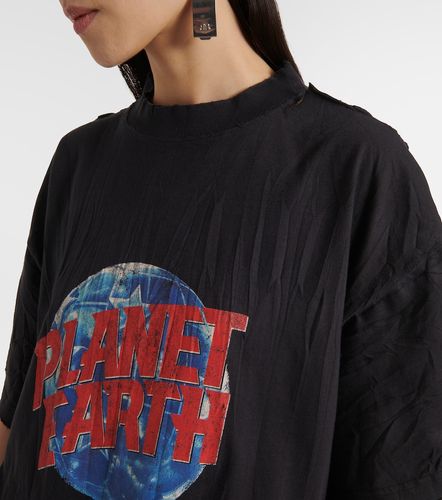 Camiseta Planet Earth de jersey de algodón - Balenciaga - Modalova