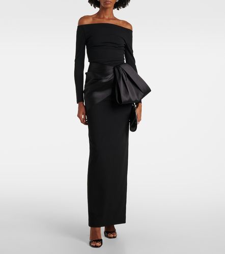 Abito lungo Kori off-shoulder con fiocco - Solace London - Modalova