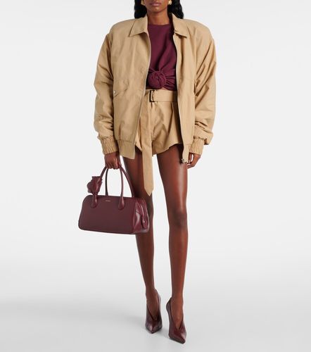 Oversized cotton-blend bomber jacket - Magda Butrym - Modalova