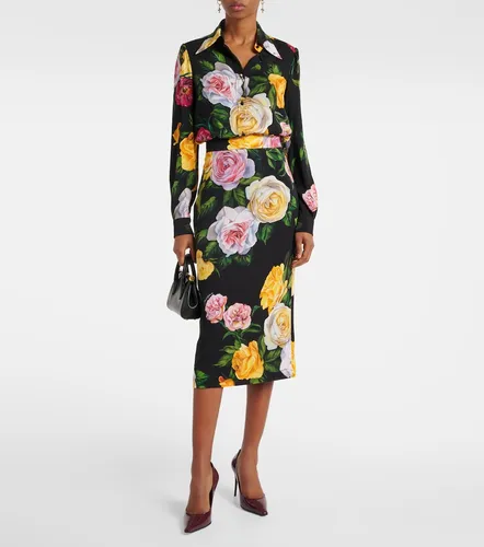 Midirock aus Charmeuse - Dolce&Gabbana - Modalova