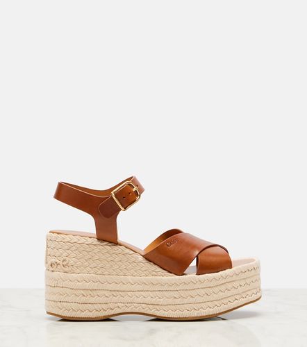 Chloé Espadrillas Isla in pelle con zeppa - Chloe - Modalova
