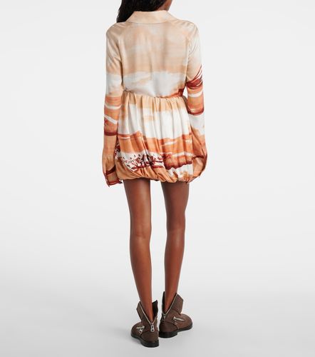 Minifalda drapeada estampada - JW Anderson - Modalova