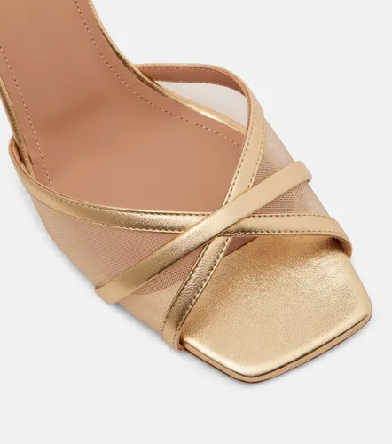 Perla 70 leather and mesh mules - Malone Souliers - Modalova