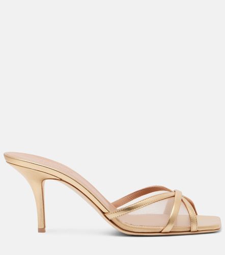 Perla 70 leather and mesh mules - Malone Souliers - Modalova