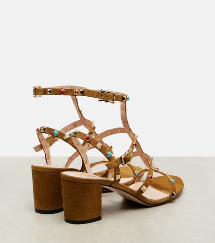 Rockstud embellished suede sandals - Valentino Garavani - Modalova