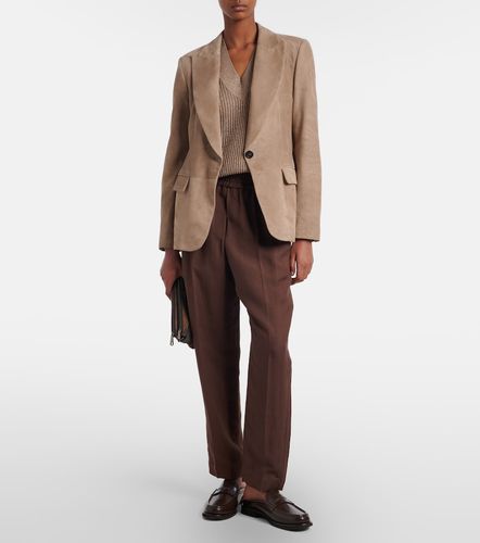 Pantaloni regular a vita media - Brunello Cucinelli - Modalova