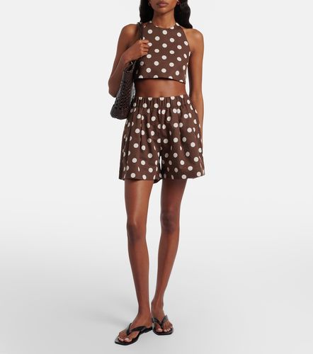 Shorts Zurich in lino e cotone a pois - Asceno - Modalova