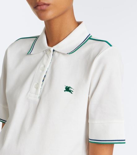 Polo de piqué de algodón con EKD - Burberry - Modalova