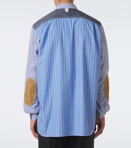 Paneled striped cotton shirt - Junya Watanabe - Modalova