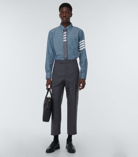 Camicia 4-Bar in chambray - Thom Browne - Modalova