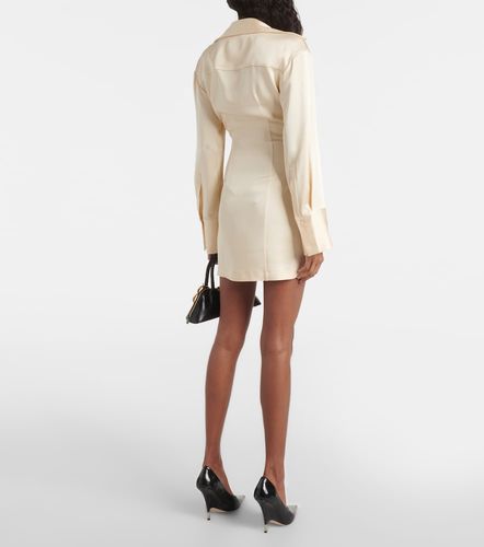Blumarine Draped satin minidress - Blumarine - Modalova