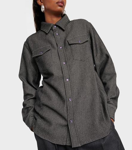 Camicia in denim di cotone e cashmere - God's True Cashmere - Modalova