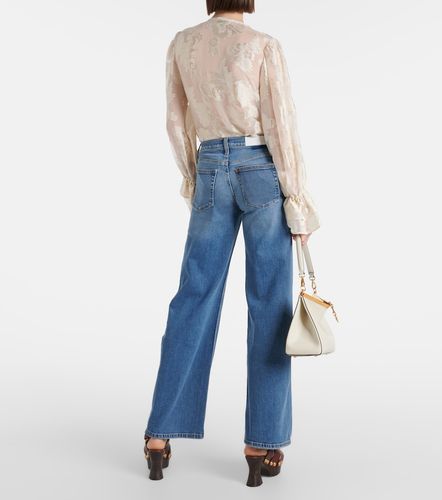 Jeans a gamba larga e vita media - Re/Done - Modalova