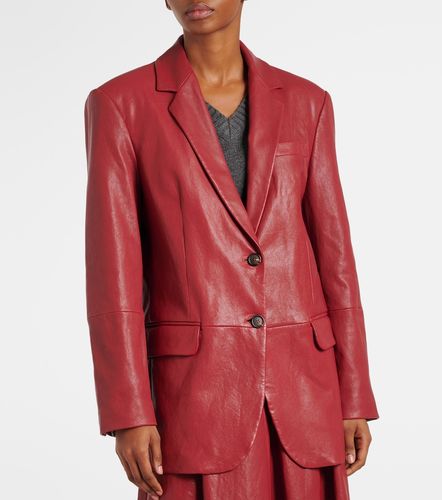 Brunello Cucinelli Leather Blazer - Brunello Cucinelli - Modalova