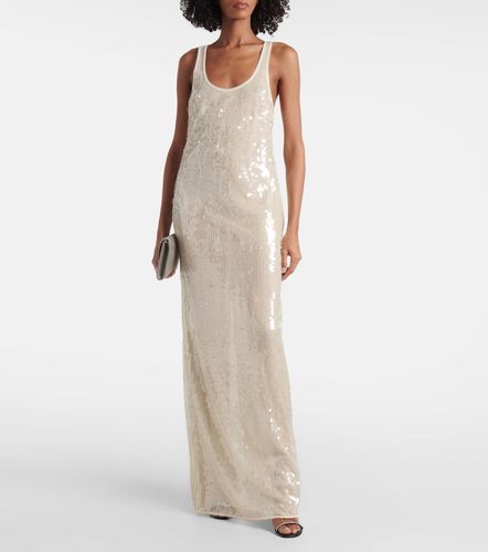 Abito lungo Sheer con paillettes - Stella McCartney - Modalova