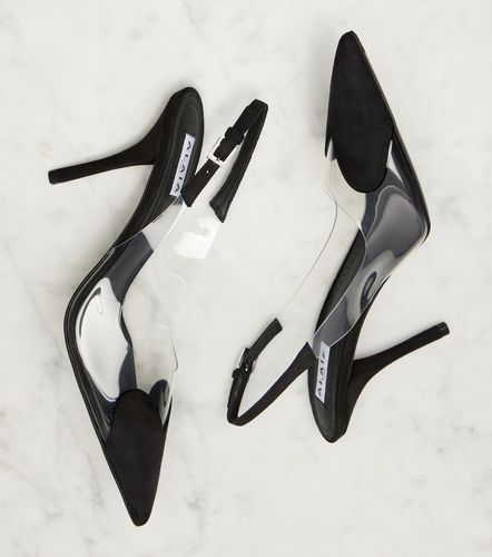Alaïa Pumps slingback Cœur 90 in suede e PVC - Alaia - Modalova