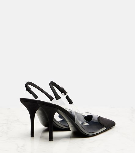 Cour 90 suede and PVC slingback pumps - Alaia - Modalova