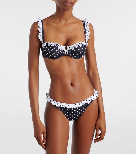 Angela polka-dot ruffled bikini top - Bananhot - Modalova