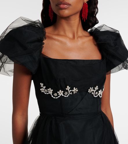 Abito midi in tulle con ricamo - Simone Rocha - Modalova
