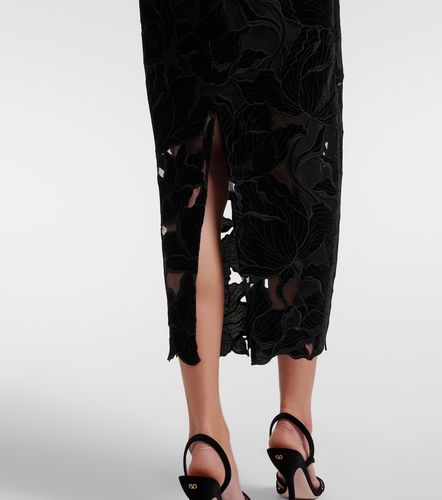 Abito midi in velluto e tulle con cut-out - Erdem - Modalova