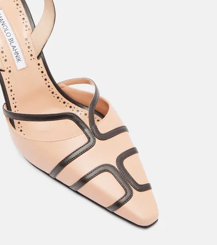 Sarto 90 leather slingback pumps - Manolo Blahnik - Modalova