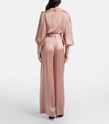 Pantalones anchos de satén de seda - Zimmermann - Modalova