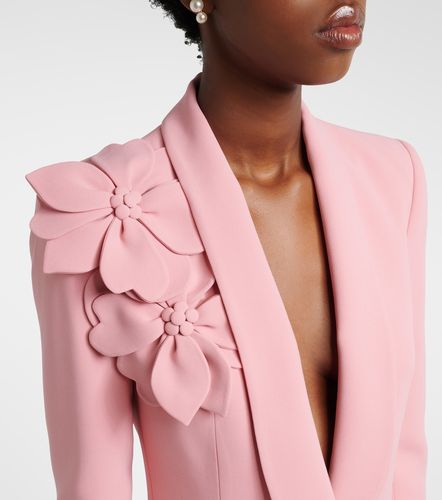 Floral-applique cady blazer - Elie Saab - Modalova