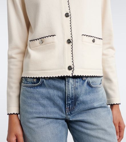 Kendra scalloped wool-blend cardigan - Tory Burch - Modalova