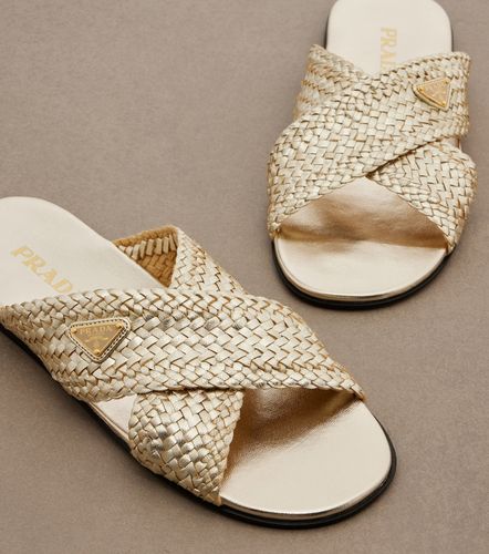 Prada Woven leather slides - Prada - Modalova