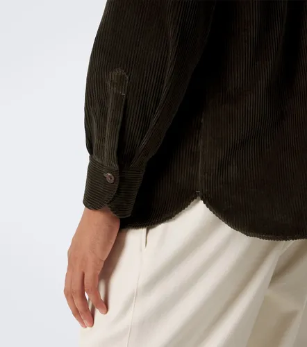Giacca camicia in velluto a coste di cotone - Rubinacci - Modalova