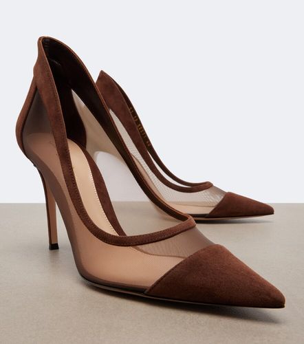 Leather-trimmed pumps - Gianvito Rossi - Modalova
