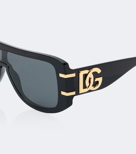 Occhiali da sole DG Griffe flat-top - Dolce&Gabbana - Modalova