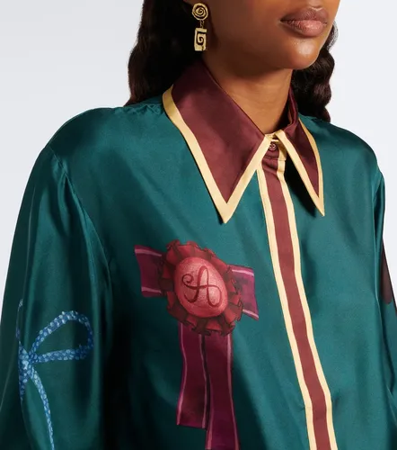 Alémais Camicia Rosette in twill di seta con stampa - Alemais - Modalova