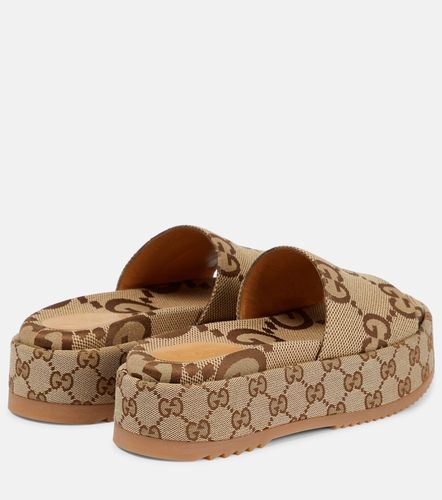 Sandali in canvas GG Maxi con platform - Gucci - Modalova
