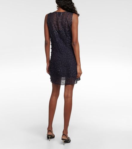 Vestido corto de seda adornado - Coperni - Modalova