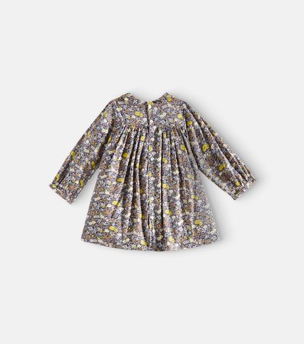 Bebé - Vestido Trinité de algodón floral fruncido - Bonpoint - Modalova