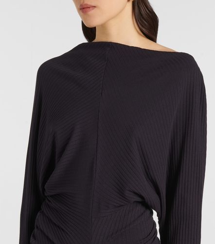 Vestido midi de jersey drapeado - Dries Van Noten - Modalova