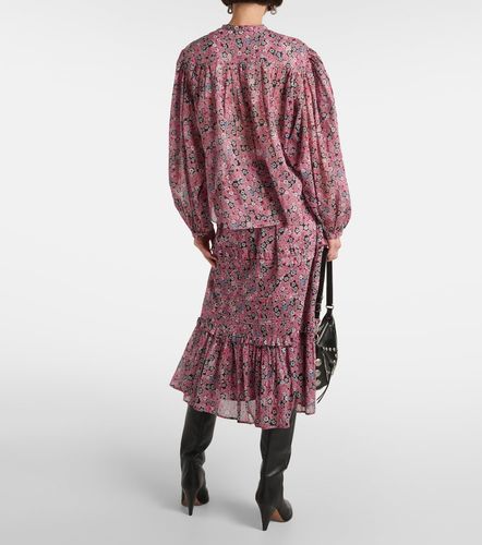 Blusa Salika de voile de algodón estampada - Marant Etoile - Modalova