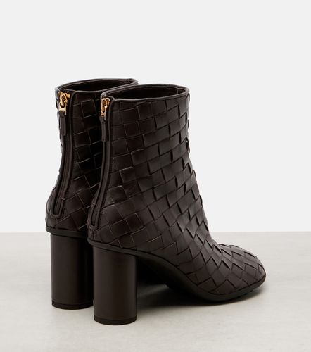 Atomic 75 Intrecciato leather ankle boots - Bottega Veneta - Modalova