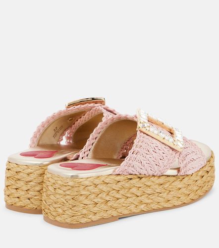 Sandali Espa 60 in rafia con cristalli - Roger Vivier - Modalova