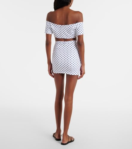 Stefani polka-dot off-shoulder crop top - Bananhot - Modalova